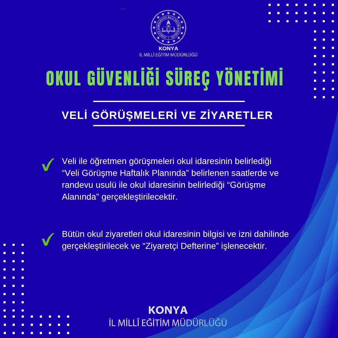 Konya’daki okullara yeni güvenlik kuralları getirildi 13